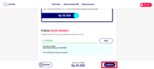 Cara beli Kartu Live On Promo termurah